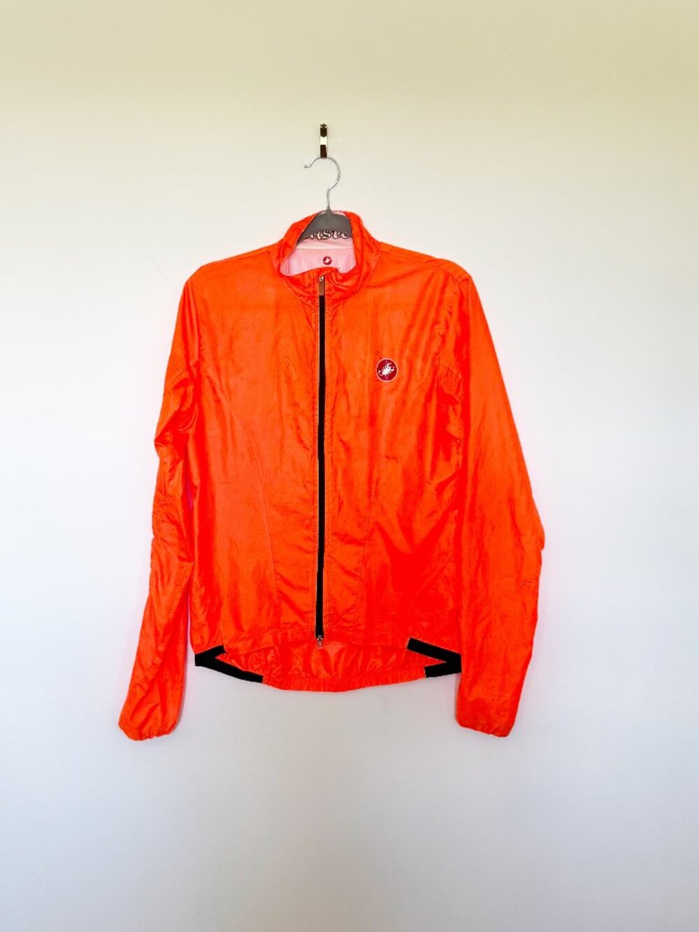 Women's Castelli Cycling Jacket - Large - Orange & Reflective